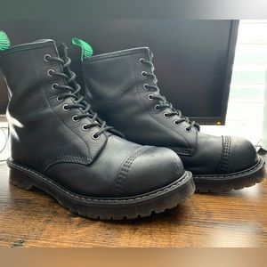 Handmade in England Solovair steel toe boots size US 8 men’s